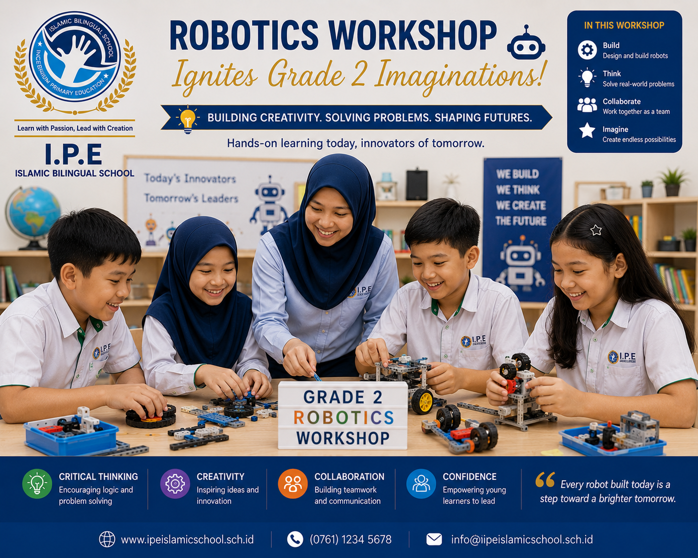 Robotics workshop ignites Grade 2 imaginations